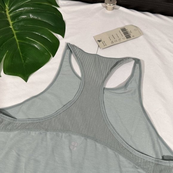 NWT $68 Sweaty Betty [ XXS ] Breathe Easy‎ Run Tank Top in Mist Blue - Picture 11 of 13